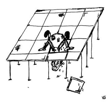 Blick in den Installationshohlraum